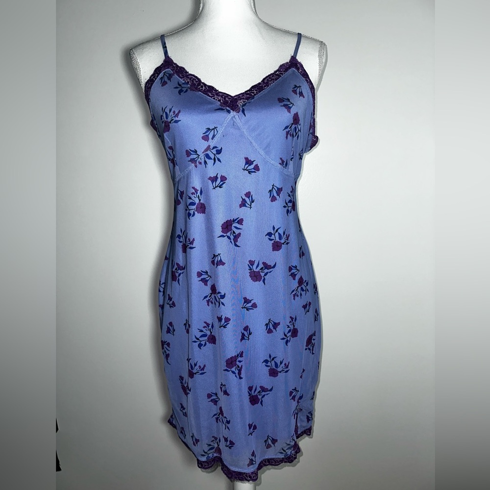 wild fable Lavender Slip Dress with Purple Floral Print